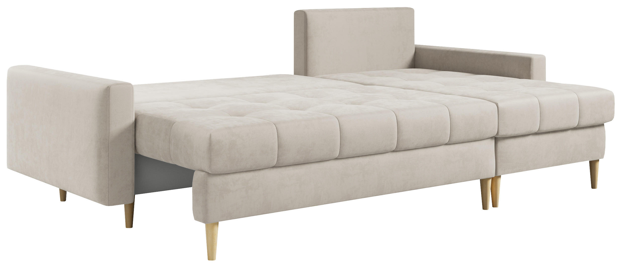 Thumbnail - MKS Ecksofa, Beige, Textil, 3-Sitzer, L-Form,L-Form, 220x140 cm, Oeko-Tex®, Wohnzimmer, Sofas & Couches, Wohnlandschafte...
