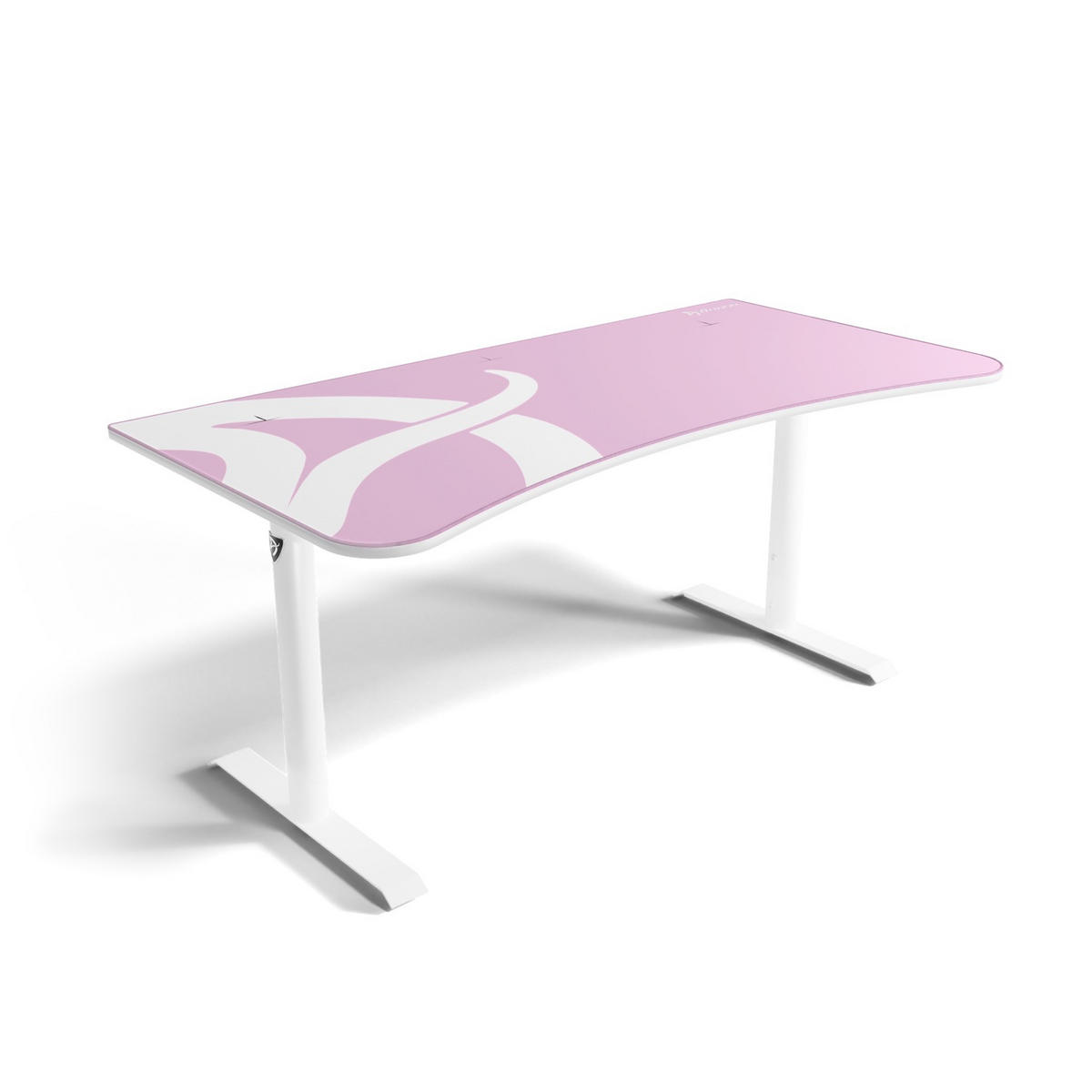 GAMINGTISCH Arena 160/82/71-81 cm Weiß-Rosa - Weiß/Rosa, Metall (82/160/71cm) - Arozzi