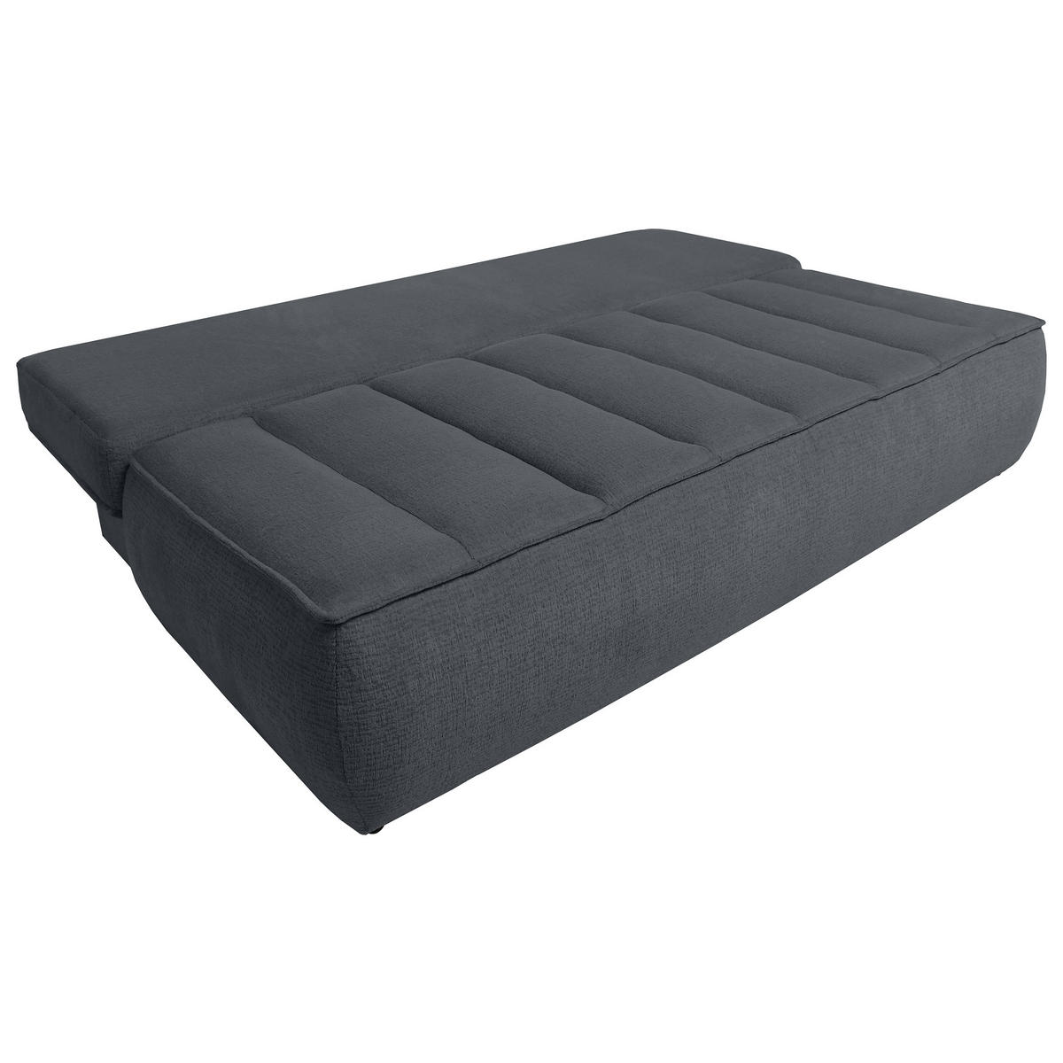 SCHLAFOSOFA Doris mit Schlaffunktion und Bettkasten, DL-System, Schwarz - Schwarz, Textil (210/88/100cm) - Beautysofa