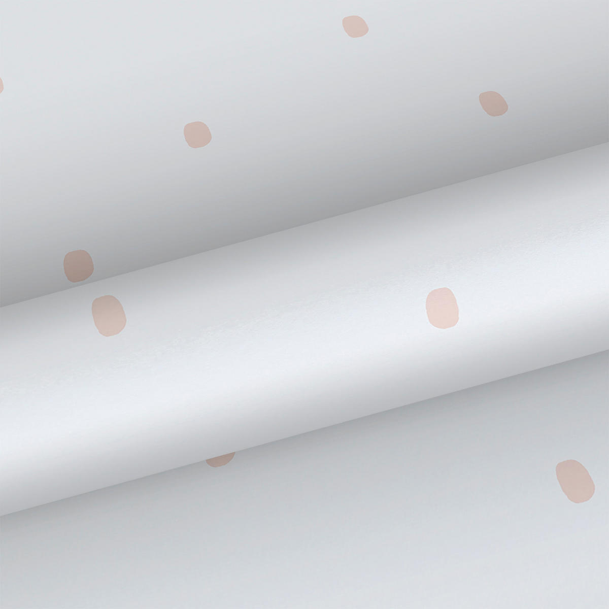 TAPETE Punkte 53 cm x 10.05 m - Weiß, Papier (53/0.1cm) - Sanders & Sanders