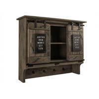 WANDGARDEROBE Mango 90x30x75 grau lackiert RAILWAY #260 - Grau, Holz (90/75/30cm) - Massivmoebel24