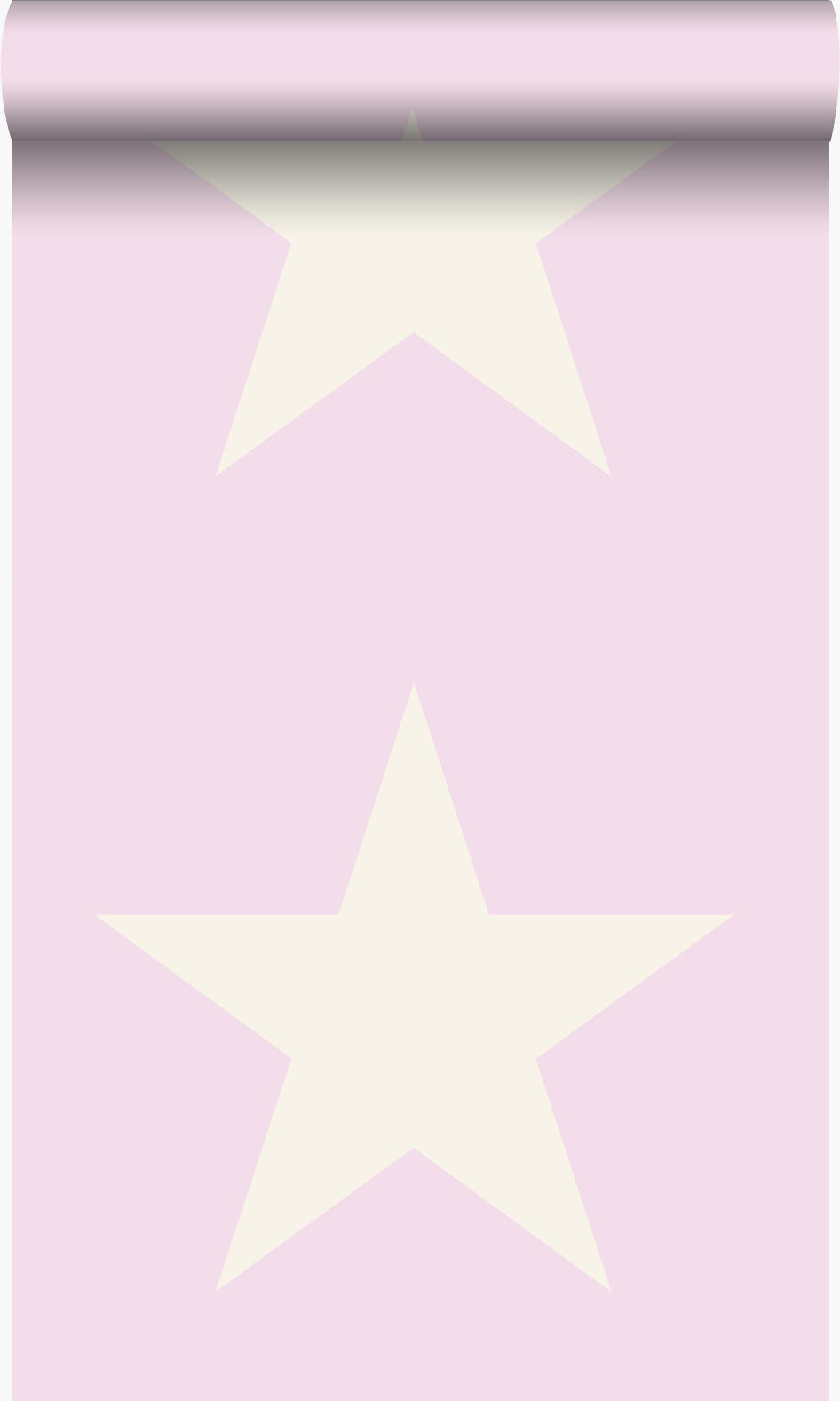 TAPETE Sterne 53 cm x 10.05 m - Pink, Papier (53/1000cm) - Origin Wallcoverings