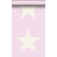 TAPETE Sterne 53 cm x 10.05 m - Pink, Papier (53/1000cm) - Origin Wallcoverings