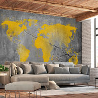 VLIESTAPETE Grau 250/175 cm - Gelb/Grau, Textil (250/1cm) - KUNSTLOFT