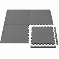 SPIELMATTE Uni - 50x50x1 cm - Puzzlematte Grau - Grau, Kunststoff (50/50cm) - Littletom