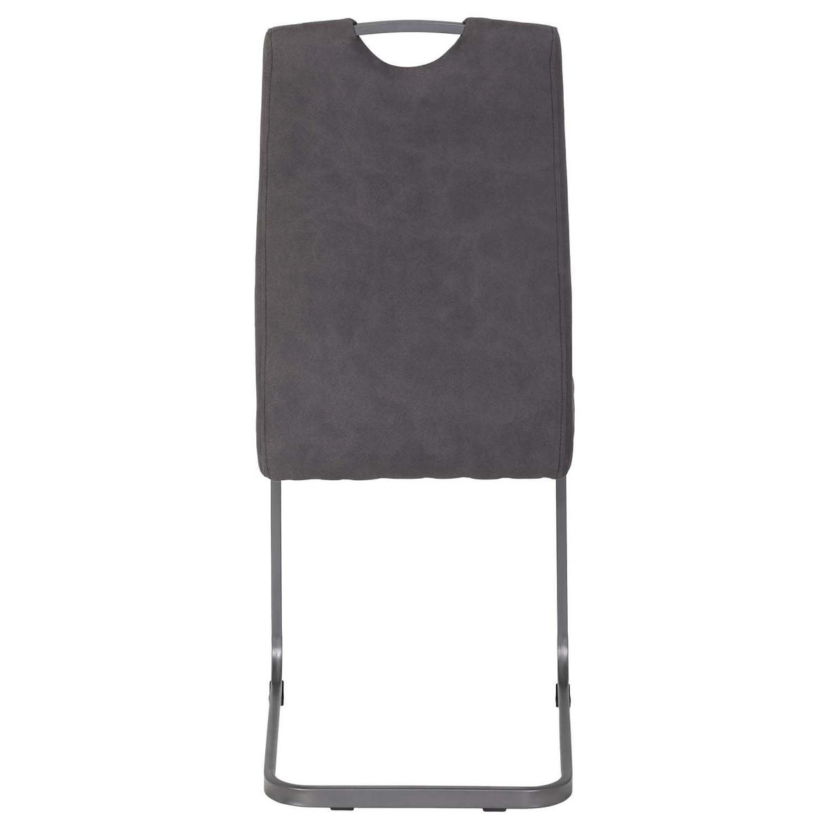 ESSGRUPPE Lucia, 5 tlg. - Tisch Artisan, 4 Stühle Anthrazit - Anthrazit/Eiche Artisan, Holzwerkstoff/Textil (140/76/90cm) - Möbel Stellbrink