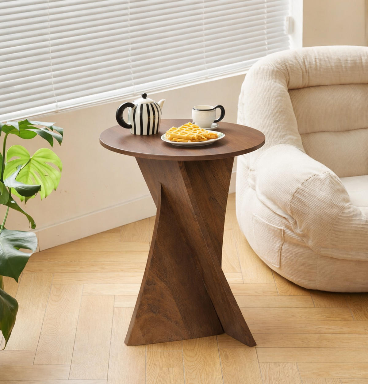 BEISTELLTISCH Braun 30 x 40 x 50 cm - Braun, Holz (40/30/50cm) - Nordlys