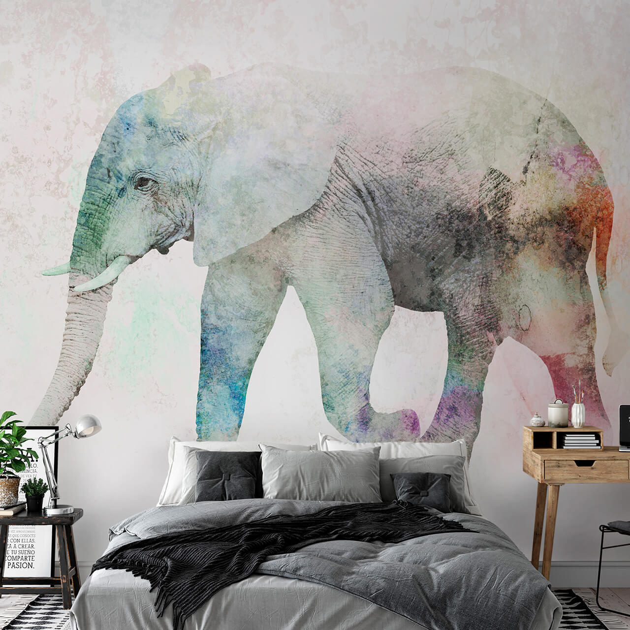 SELBSTKLEBENDE FOTOTAPETE 392/280 cm - Multicolor, Kunststoff/Textil (392/1cm) - KUNSTLOFT