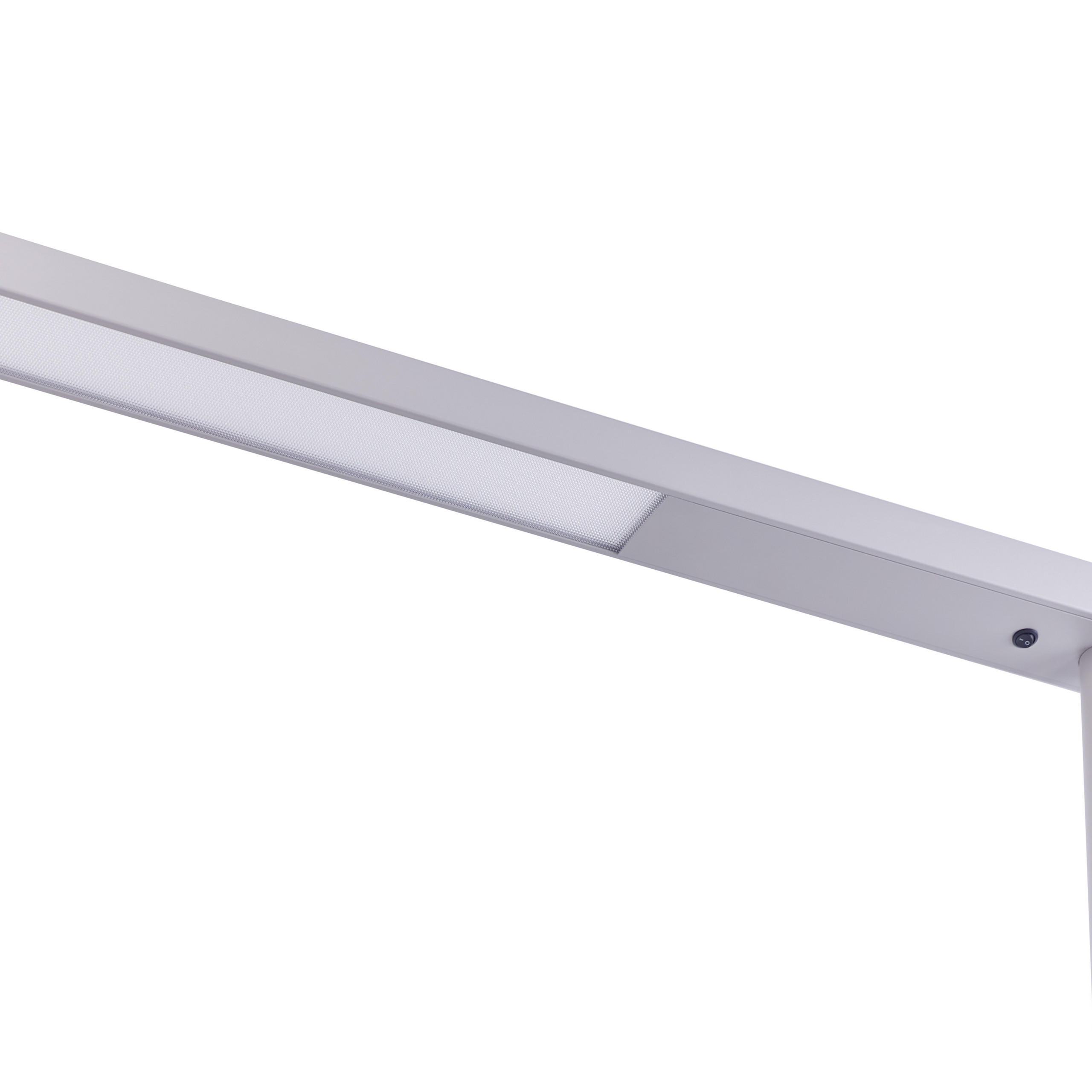 Beliani Stehlampe Silber 95x186x7 cm