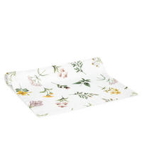 TISCHLÄUFER Prima in blumen 40/160 cm - Weiß, Textil (40/160cm) - Homla