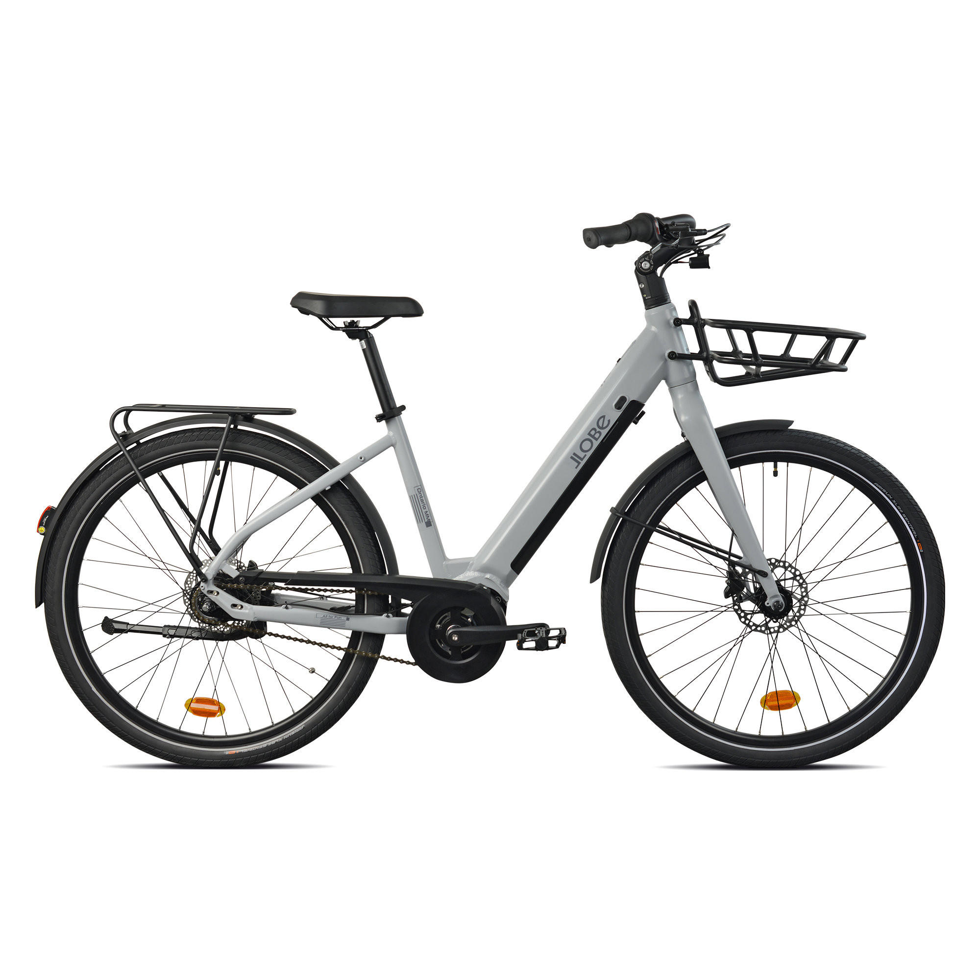 CITYVENTURE E-BIKE 27,5" ONTARIO MM - Grau, Metall (110cm) - LLOBE
