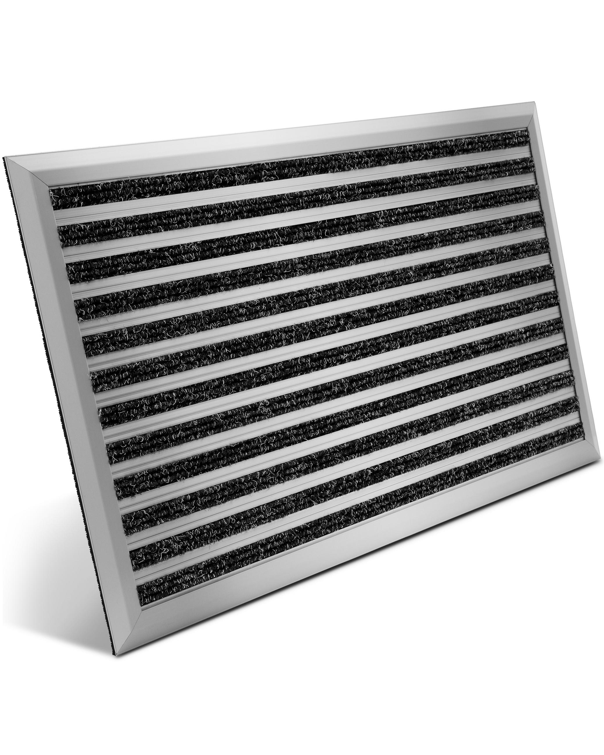 BoMoe Alu-Fussmatte Silber 60x40 cm