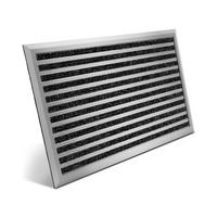 ALU-FUSSMATTE AluGant DL - Silberfarben, Metall (60/40cm) - BoMoe