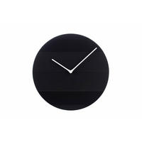 WANDUHR Design Schwarz 29/29 cm - Schwarz, Holzwerkstoff (0.58/29/1cm) - ONZENO