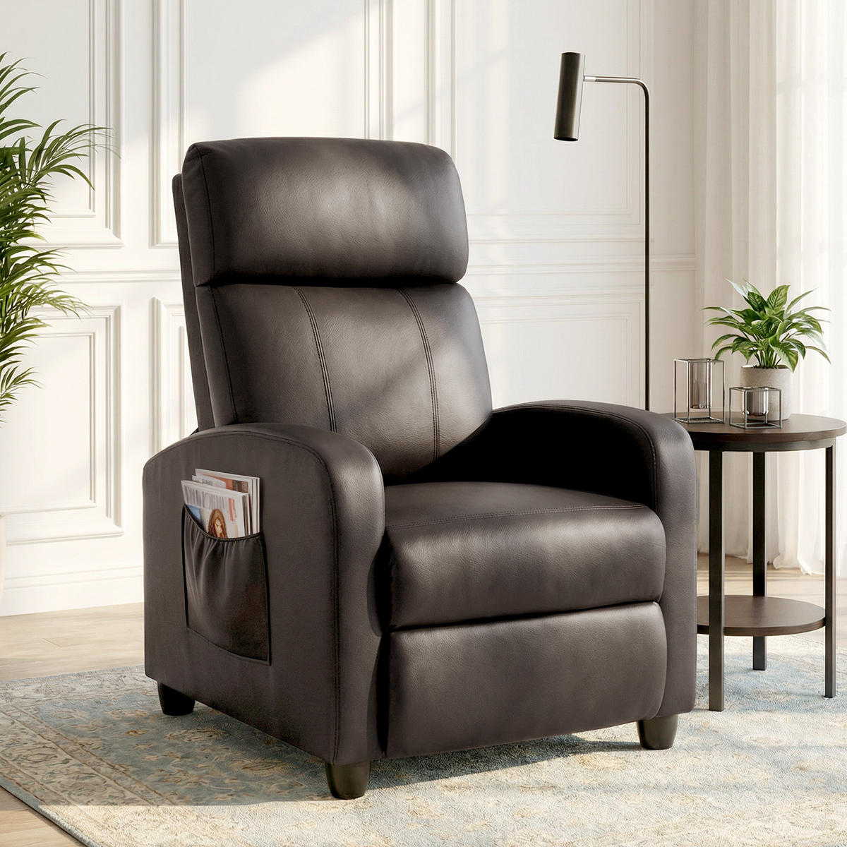 MASSAGESESSEL DE-06441 mit 150° neigbar, 2 Massagepunkte Braun - Braun, Metall (88/98/68cm) - ComfortXL