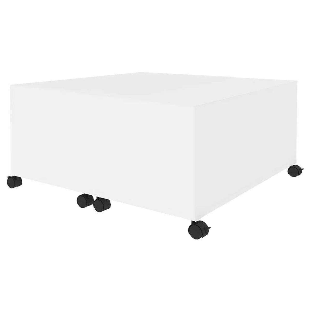 COUCHTISCH Weiß 75x75x38 cm Holzwerkstoff - Weiß, Holzwerkstoff (75/75/38cm) - furnicato