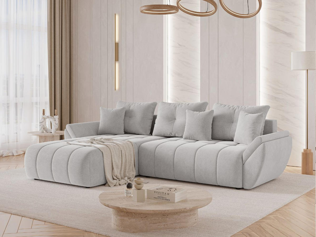 ECKSOFA Decor Grau - Grau, Holz/Textil (280/190cm) - Graingold