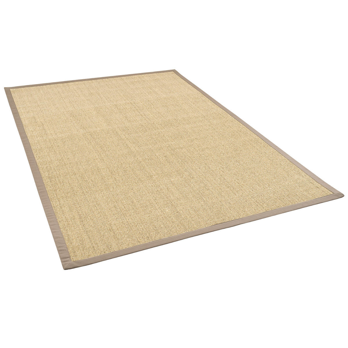 SISALTEPPICH NATURA KLASSISCH MIT BORDÜRE - Taupe/Creme, Textil (120/170cm) - Pergamon