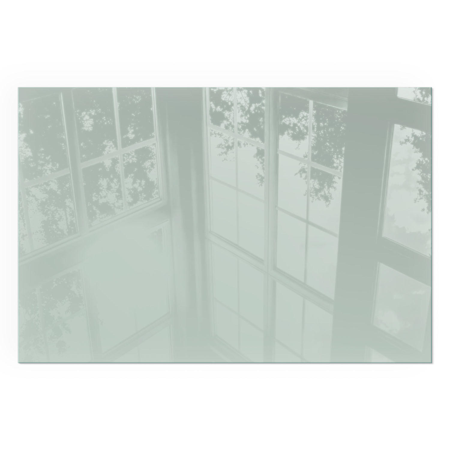 GLASPLATTE für Kamin 60x40 cm - Grün, Glas (60/40/0.4cm) - TULUP