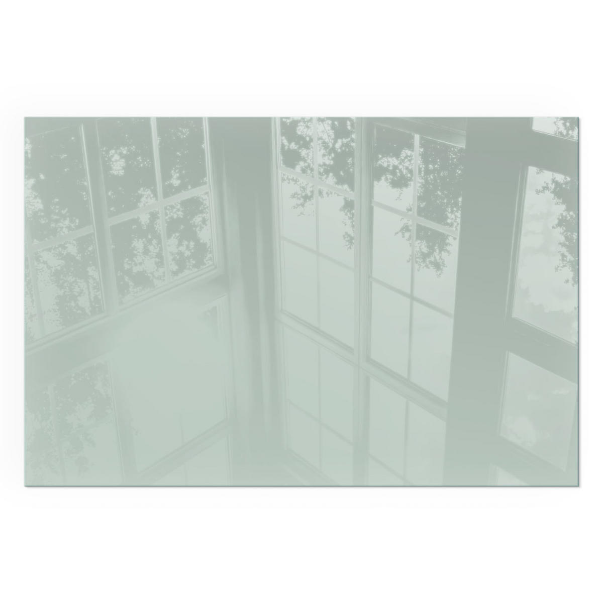 GLASPLATTE für Kamin 60x40 cm - Grün, Glas (60/40/0.4cm) - TULUP