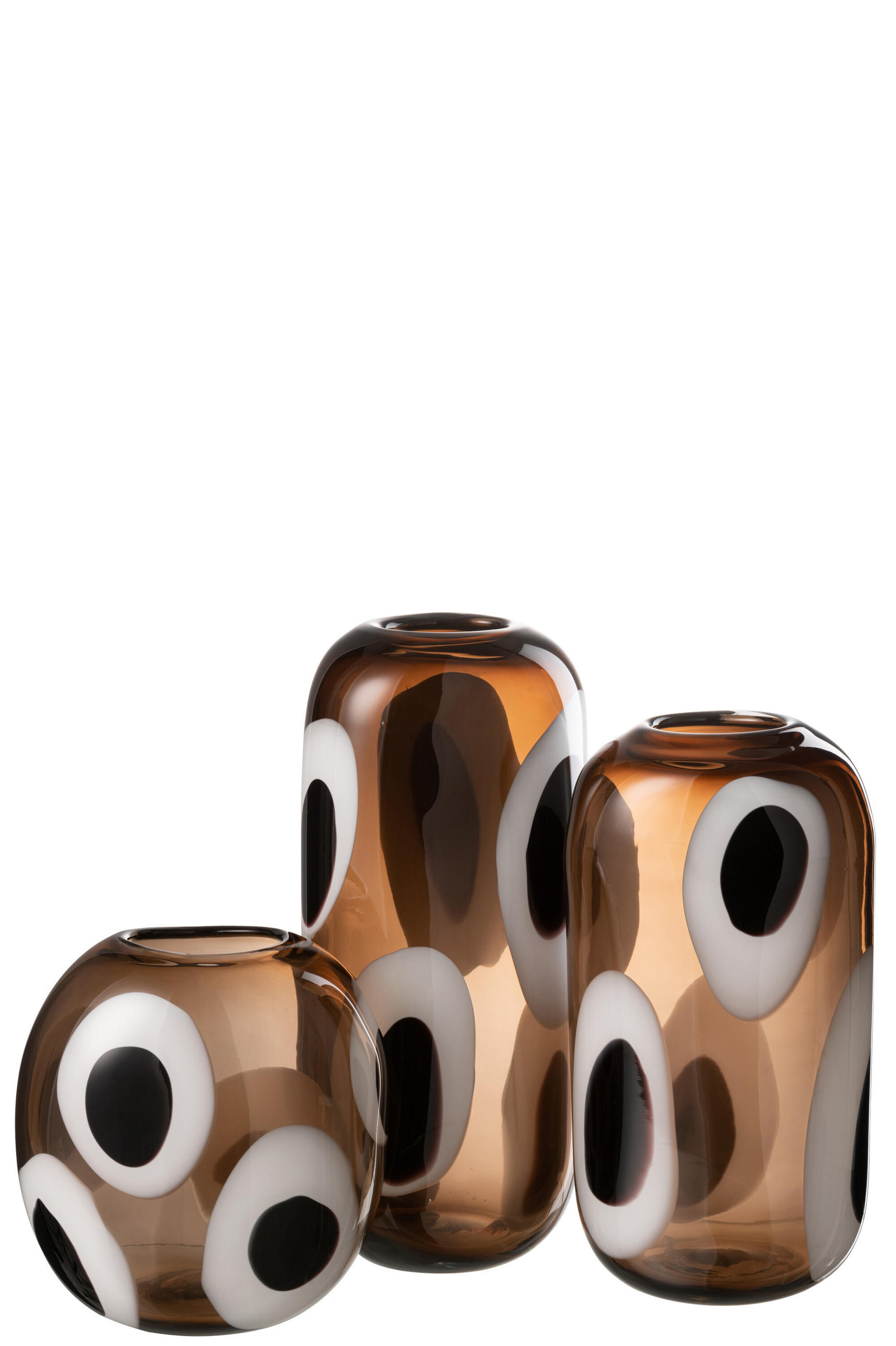 VASE IZZY - Glas - Multi - L - Ø 13 cm - Multicolor, Glas (13/37cm) - J-Line