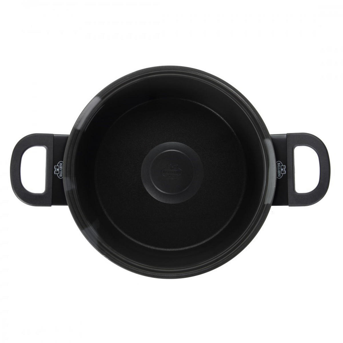 TOPF Schwarz 20/20/15 cm 750029200 - Schwarz, Metall (20cm) - Ballarini