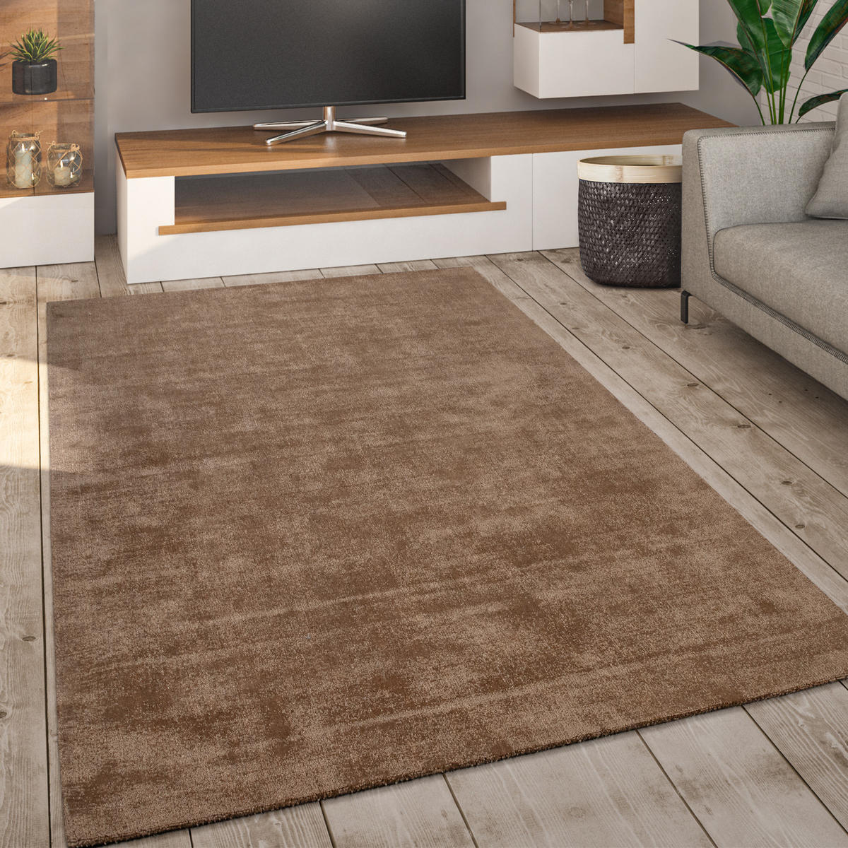 HOCHFLORTEPPICH 160/230 cm Randers 578 - Beige, Textil (160/230cm) - Paco Home