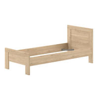 EINZELBETT 90x200 Keelia Eiche Melamin modern - Eichefarben, Kunststoff (90/200cm) - 58aufmkessel