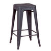 HOCKER Metall Schwarz - Schwarz, Metall (41/68/41cm) - Nest Dream
