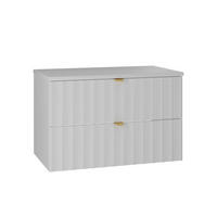 WASCHTISCHUNTERSCHRANK 80.6cm Lexa Weiß - Weiß, Holzwerkstoff (80.6/52.2/46.5cm) - Petits-meubles