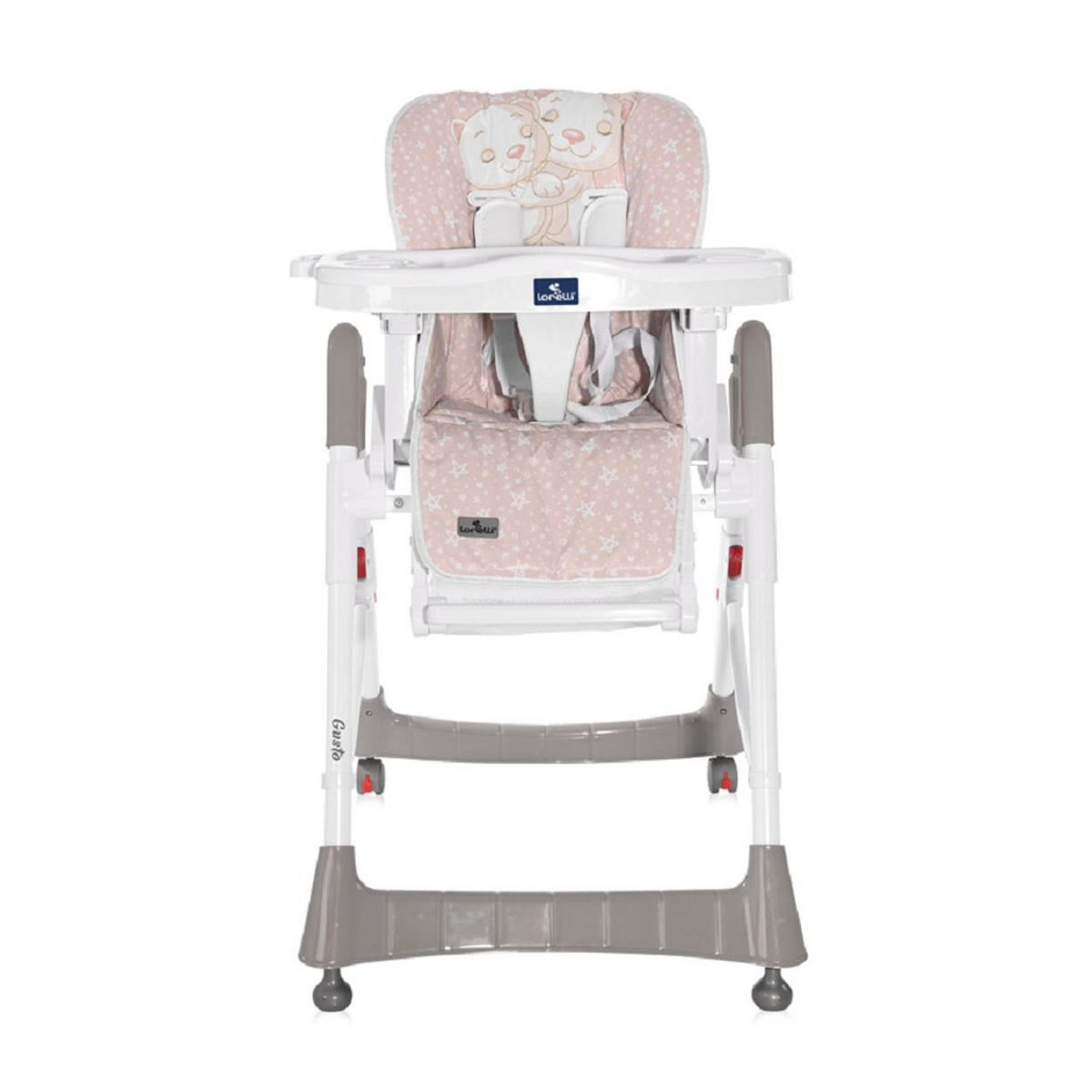 HOCHSTUHL Gusto pink klappbar verstellbar Tisch Bechervertiefung Sitzpolster - Pink, Kunststoff (58/107/80cm) - Lorelli