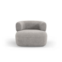 SESSEL Jenny aus Boucle hellgrau - Hellgrau, Textil (88/73/90cm) - Micadoni