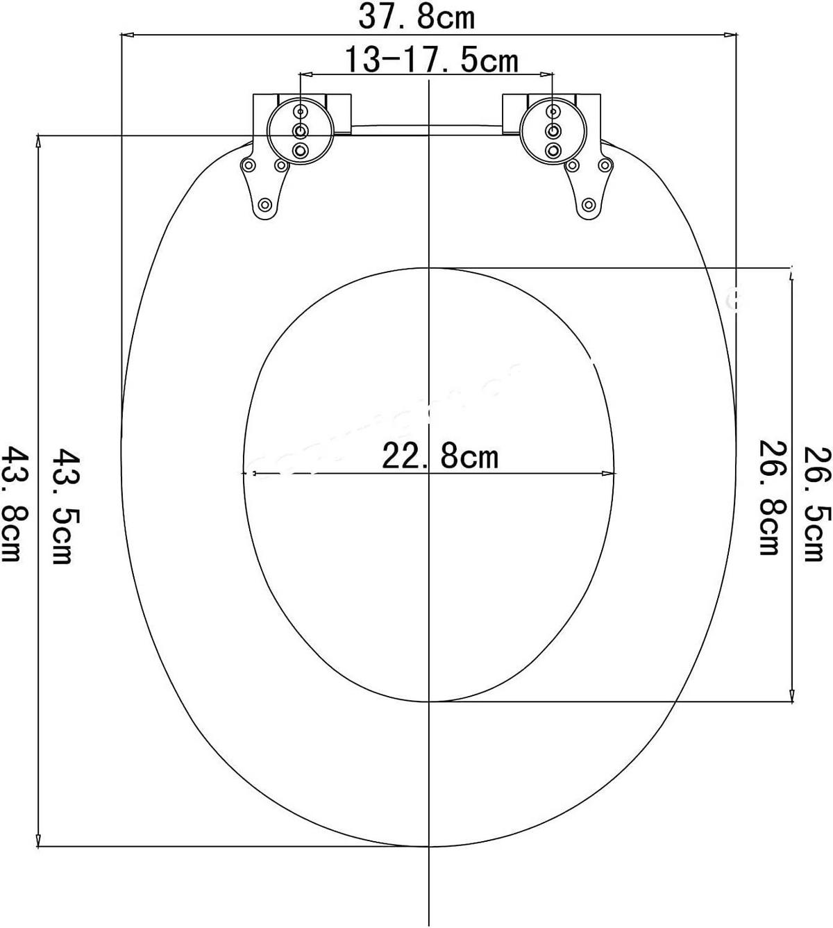 WC SITZ mit Absenkautomatik, MDF Holzkern, Antibakteriell - Braun, Holzwerkstoff (37/2.5/43cm) - Woltu