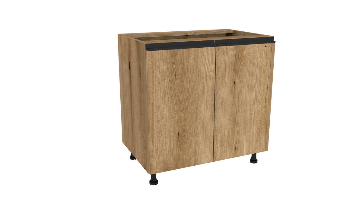 WINKELKÜCHE 240x180 cm mit Arbeitsplatte- SIMPLY Z17 - in Eiche - Eichefarben, Holz/Holzwerkstoff (420/212/53cm)