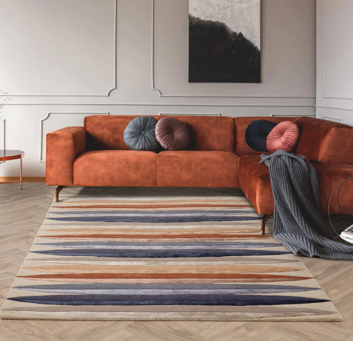 TEPPICH modern handgetuftet Wolle DOP Beige 160 x 230 cm - Beige, Naturmaterialien (160/230cm) - Novatrend