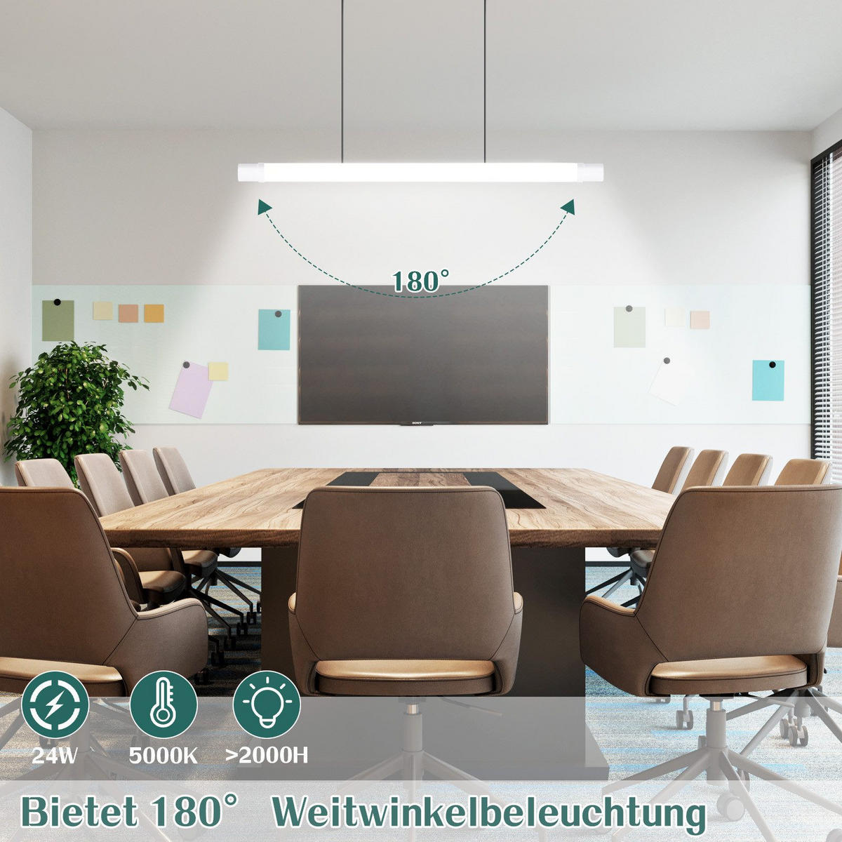 LED-DECKENLEUCHTE Macbeth 5.8/90/3.5cm - Weiß, Kunststoff (90/5.8/3.5cm) - Nettlife