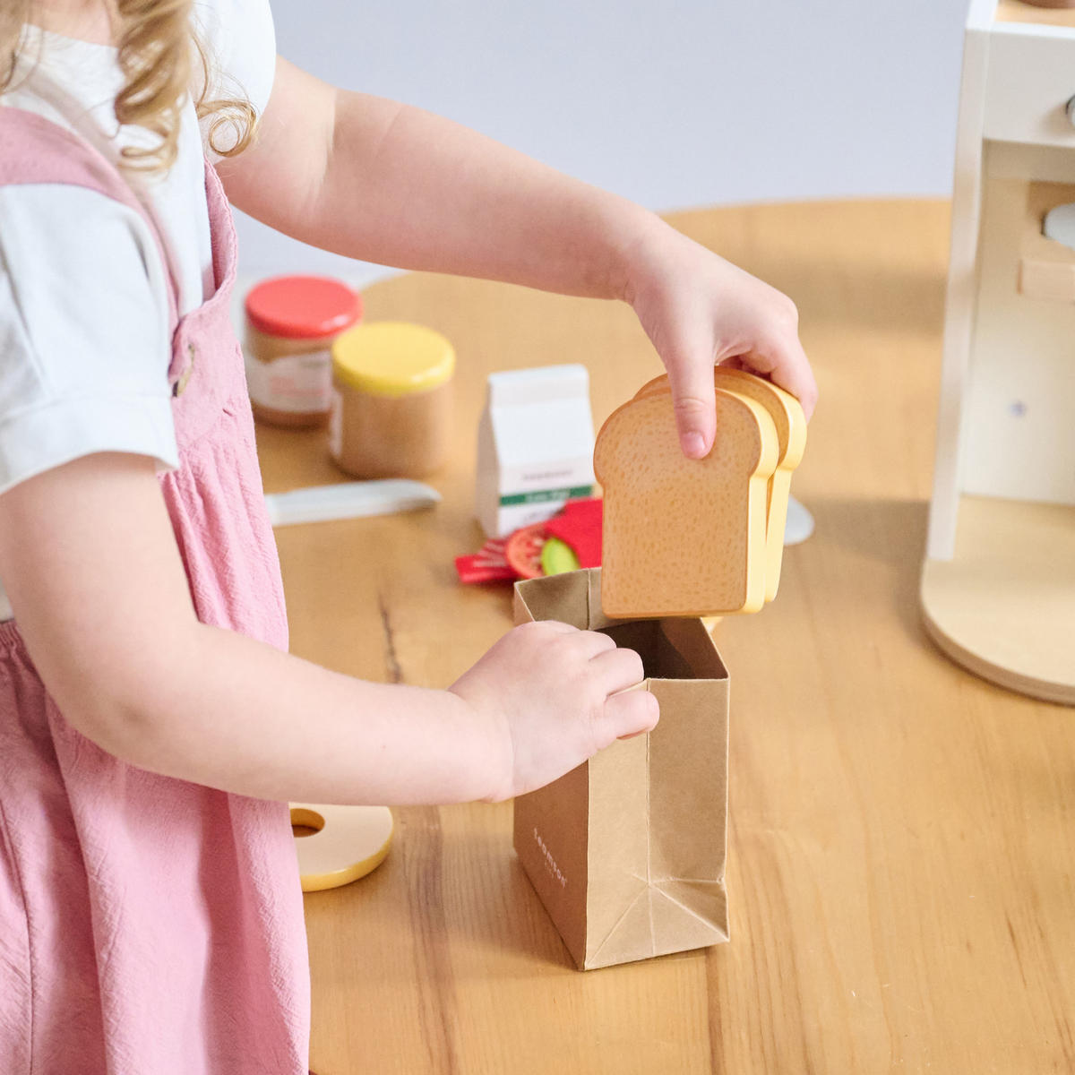 HOLZSPIELZEUG Frühstück Spielset, Weiß, 25cm - Weiß, Holzwerkstoff (15/14cm) - Teamson Kids