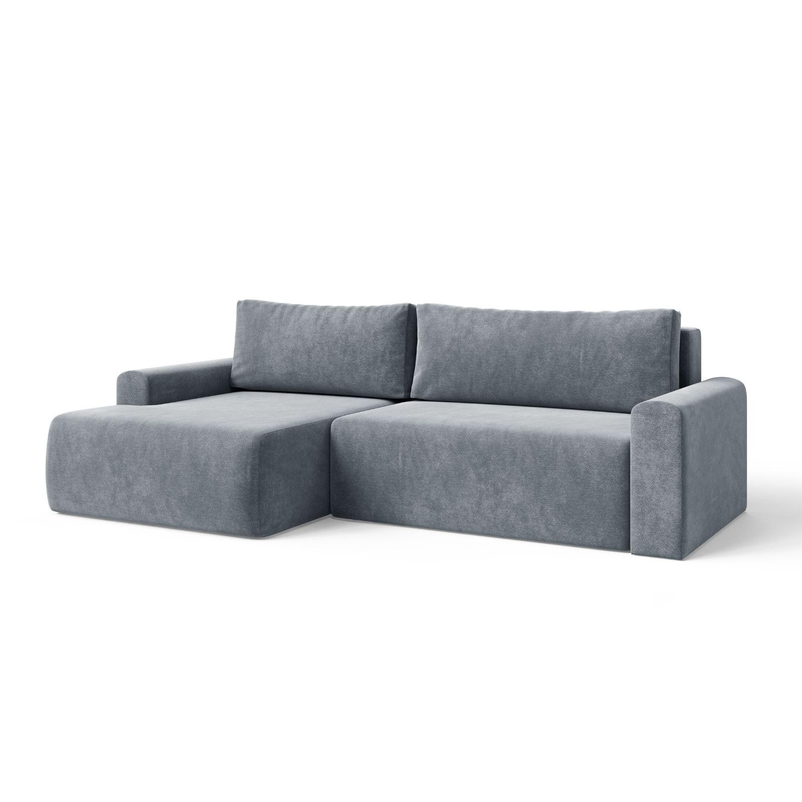 Dekori_Interiors Ecksofa Dunkelgrau 270x142 cm