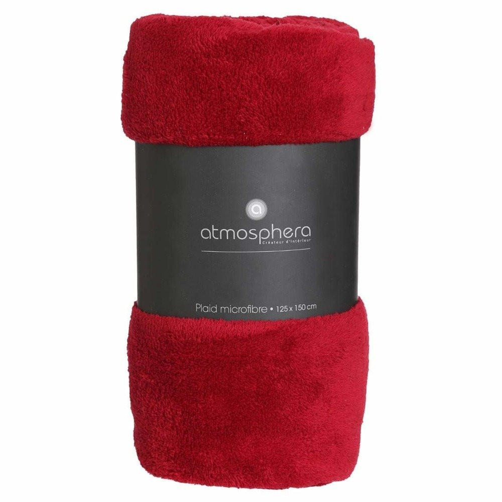 FLEECEDECKE 125/150 cm - Rot, Textil (125/150cm)
