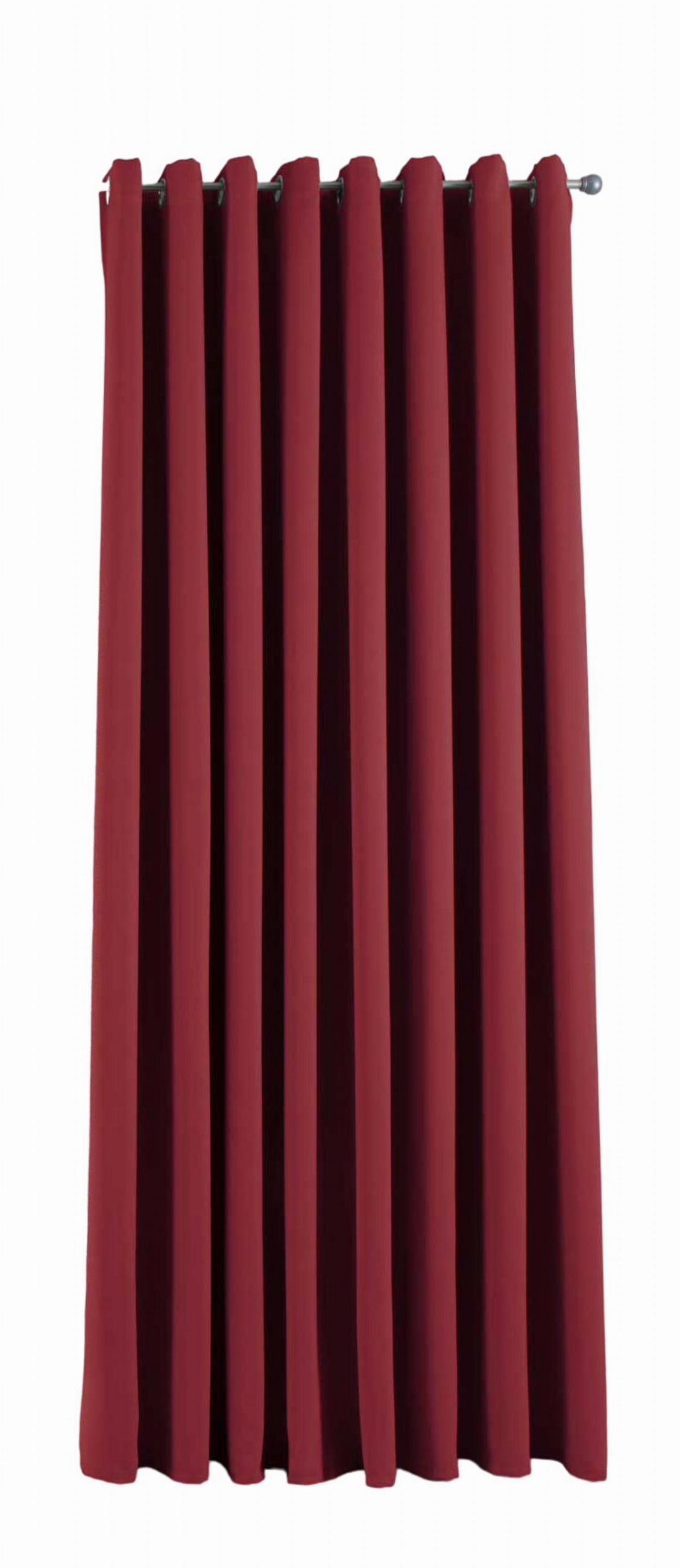 VORHANG »NEW YORK« HxB 245x295 cm Bordeaux - Bordeaux, Textil (295/245cm) - Gardinenbox