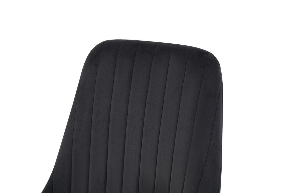 STUHL Claudia anthrazit 2er Set - Anthrazit/Schwarz, Textil/Metall (44/88/58cm) - Xonox