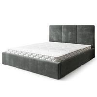 POLSTERBETT AZURI 180x200 cm mit Bettkästen - Grau - Grau, Holz (180/200cm) - MASSENO