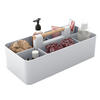 MAKE-UP-ORGANIZER 32/15.5/8 cm (Grau) - Grau, Kunststoff (15.5/8/32cm) - Intirilife