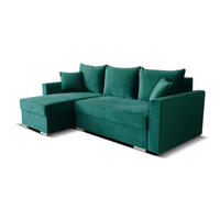 ECKSOFA Grün ALIS Mit Schlaffunktion - Grün, Textil (230/144cm) - Sepro Meble