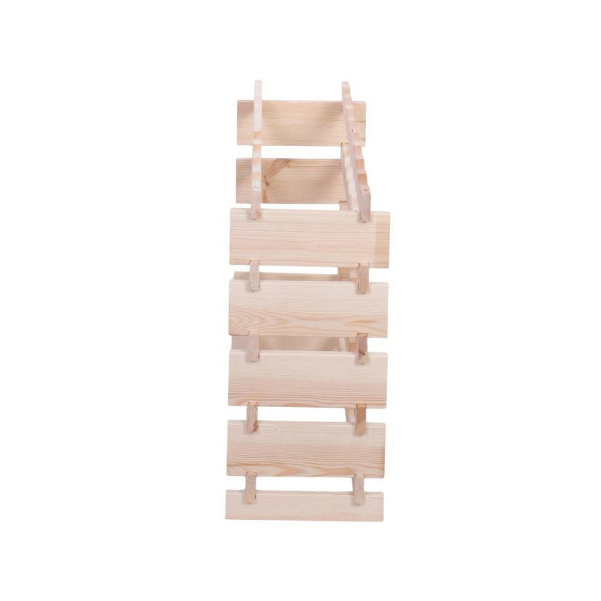 WEINREGAL VINOTECA FLEX PRO HxBxT 65x84x28cm 40 Flaschen auf 5 Ebenen Natur unbehandelt - Naturfarben, Holz (84/65/28cm) - PROREGAL