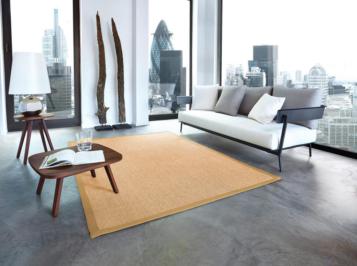 TEPPICH Sisal Manaus chablis/beige Rund 300cm - Beige/Naturfarben, Textil (300/300cm) - Astra