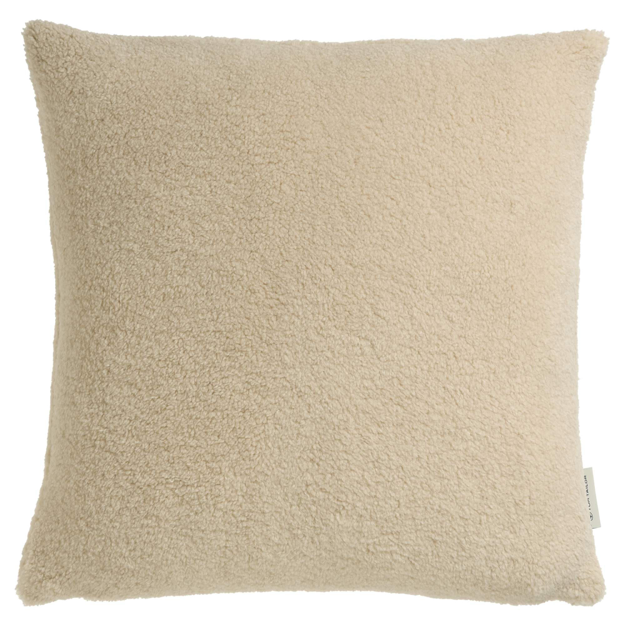 ZIERKISSENHÜLLE TEDDY - Beige, Textil (45/45cm) - Tom Tailor