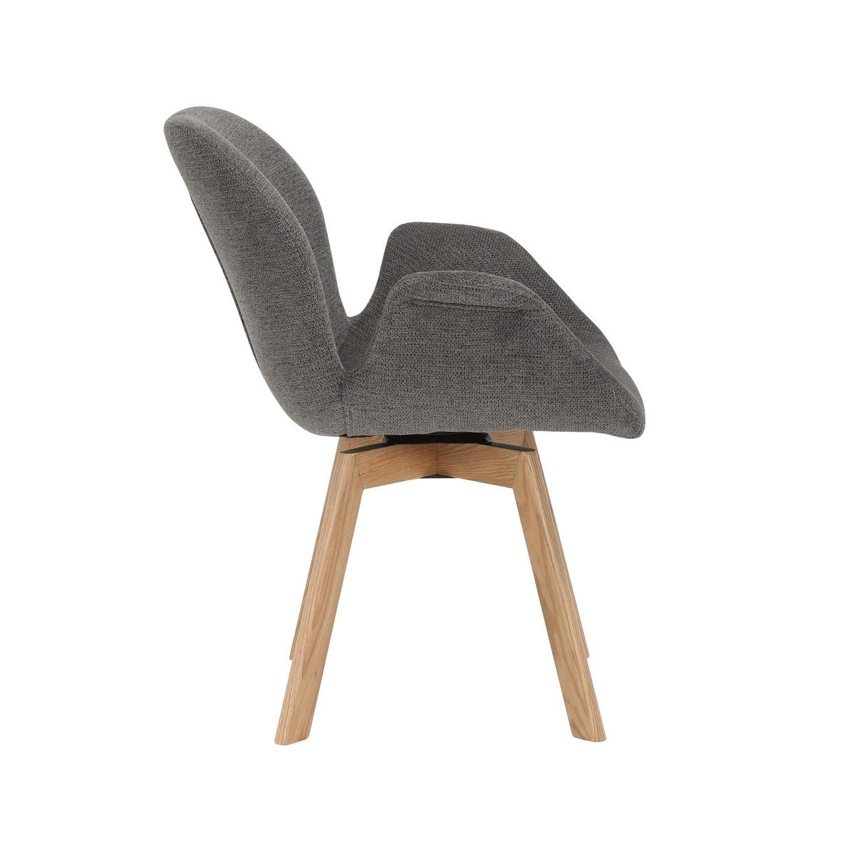 ESSZIMMERSTUHL Jesse Grau 61/59/85 cm 2-er Set - Grau, Textil (59/85/61cm) - Starfurn