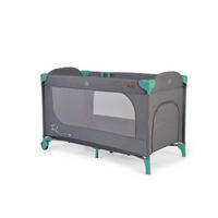 REISEBETT LAUFSTALL Skyglow grün 2 Räder mit Bremsen Matratze Seiteneingang - Grün, Kunststoff (60/120cm) - Cangaroo