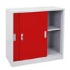 AKTENSCHRANK Rot - Rot, Metall (90/90/45cm) - MCW